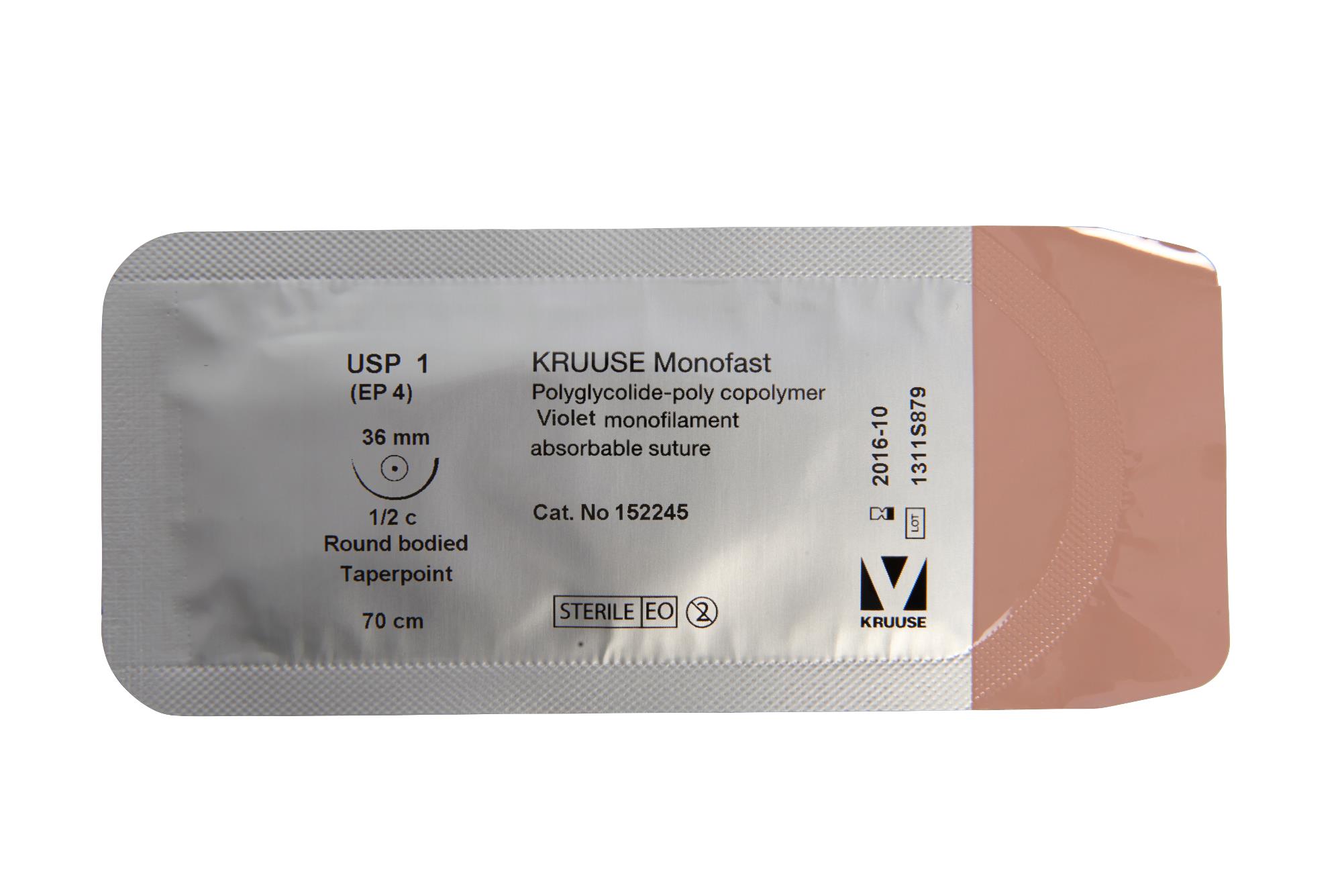 Kruuse Monofast Suture Usp Cm Purple Mm C Rb Pk