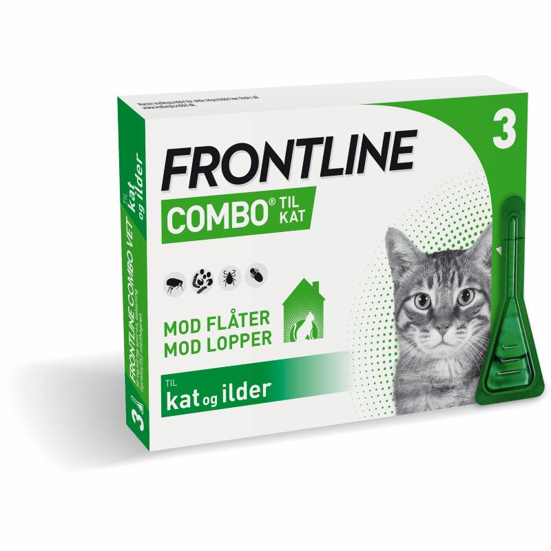 Dankzegging Zeep Bourgondië Frontline Combo 3x0,5ml til kat