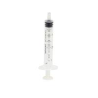 KRUUSE disposable syringe center nozzle 3 comp. 2->3 ml, 100/pk