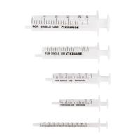 KRUUSE Excentric Disposable Syringe, 2-comp. 10->11 ml, 100/pk