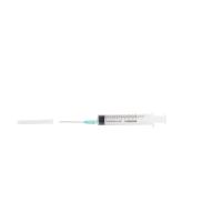 KRUUSE Disposable Syringe With Needle, 3-comp., 10->12 ml, 21G x 1½, 100/pk