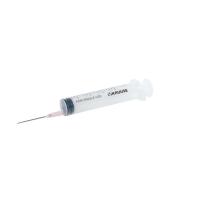 KRUUSE Disposable Syringe With Needle, 3-comp., 20->24 ml, 18G x 1½, 100/pk