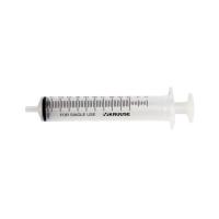 KRUUSE Disposable Syringe with Silicone O-ring, centric, 3 comp. 10->12 ml 100/pk