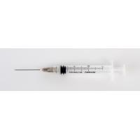 KRUUSE Disposable Syringe With Needle, 2 ml, 22G x 1 1/4, 0.7 x 30 mm, Luer Lock, 100/pk