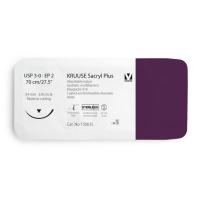 KRUUSE Sacryl Plus Suture, USP 3-0/EP 2, 70 cm/27.5