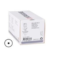 KRUUSE PD-X Suture, USP 0, 70 cm, needle: 30 mm, round bodied, taper-point, ½ circle, 18/pk