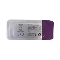 KRUUSE Sacryl Plus Suture, USP 3-0, 70 cm, violet, 26 mm needle, ½C round bodied tapercut, 18/pk