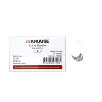 KRUUSE suture needle spring eye, 3/8 circle, reverse cutting, 17 mm, 10/pk