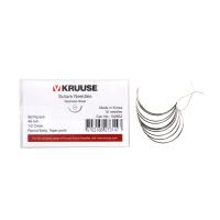 KRUUSE suture needle spring eye, 1/2 circle, round body, taper point, 48 mm, 10/pk