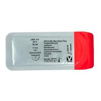 KRUUSE Monofast Plus Suture, USP 3-0/EP 2, 70 cm, violet, needle: 17 mm, ½ C, round bodied, taperpoint, 18/pk