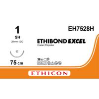Ethibond Excel, grøn, 1 rund nål, SH, 75 cm, 36 stk [EH7528H