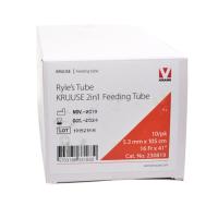 KRUUSE Feeding Tube, radiopaque line, luer slip closing cap, 5.3 mm x 105 cm, 16 Fr x 41, 10/pk