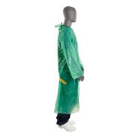 KRUTEX Disposable Gown, non-sterile, green, 25/pk