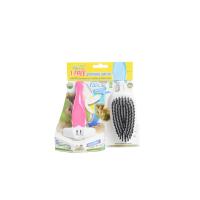 FoOlee Easee Duopack w/soft brush for dog, pink, M