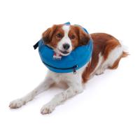 BUSTER Inflatable Collar, PVC, blue, XS