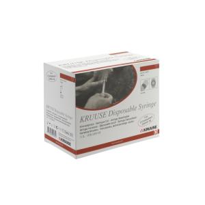 KRUUSE Disposable Syringe, center, nozzle, 3 comp. 1 ml, 100/pk KRUUSE Disposable Syringe, center, nozzle, 3 comp. 1 ml, 100/pk
