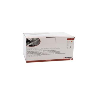 KRUUSE Disposable Syringe With Needle, 3-comp., 1 ml, 26G x 1½, 100/pk KRUUSE Disposable Syringe With Needle, 3-comp., 1 ml, 26G x 1½, 100/pk