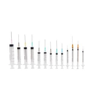 KRUUSE Disposable Syringe With Needle, 3-comp., 2->3 ml, 22G x 1¼, 100/pk KRUUSE Disposable Syringe With Needle, 3-comp., 2->3 ml, 22G x 1¼, 100/pk