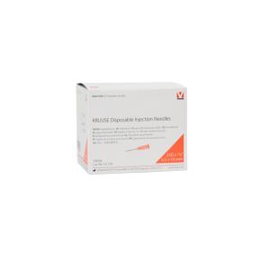 KRUUSE Disposable Needle, 0.5 x 16 mm, 25G x 5/8", orange, 100/pk KRUUSE Disposable Needle, 0.5 x 16 mm, 25G x 5/8", orange, 100/pk