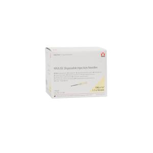 KRUUSE Disposable Needle, 1.1 x 16 mm, 19G x 5/8, white, 100/pk KRUUSE Disposable Needle, 1.1 x 16 mm, 19G x 5/8, white, 100/pk
