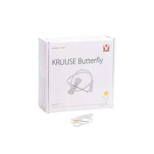 KRUUSE Butterfly, 19G, yellow, 50/pk KRUUSE Butterfly, 19G, yellow, 50/pk