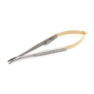 KRUUSE TC Gold Castroviejo Nåleholder, 16 cm, glat, buet, med lock
KRUUSE TC Gold Castroviejo Nåleholder, 16 cm, glat, buet, med lock