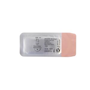 KRUUSE Monofast suture, USP 3-0, 70 cm, violet, 22 mm needle, ½C, round bodied taperpoint extra, 18/pk KRUUSE Monofast suture, USP 3-0, 70 cm, violet, 22 mm needle, ½C, round bodied taperpoint extra, 18/pk