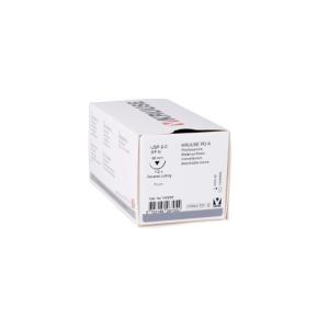 KRUUSE PD-X suture USP 2-0, 70 cm, needle: 36 mm, reverse cutting, ½ circle, 18/pk KRUUSE PD-X suture USP 2-0, 70 cm, needle: 36 mm, reverse cutting, ½ circle, 18/pk