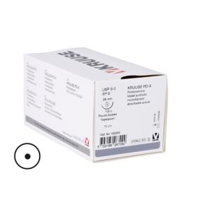 KRUUSE PD-X Suture, USP 3-0, 70 cm, needle: 26 mm, round bodied, taper-point, ½ circle 18/pk KRUUSE PD-X Suture, USP 3-0, 70 cm, needle: 26 mm, round bodied, taper-point, ½ circle 18/pk