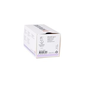 KRUUSE Sacryl Suture, USP 1, 70 cm, needle: 36 mm, round bodied - taper-point, ½ circle, 18/pk KRUUSE Sacryl Suture, USP 1, 70 cm, needle: 36 mm, round bodied - taper-point, ½ circle, 18/pk