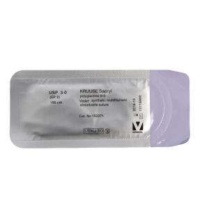 Kruuse Sacryl Suture, USP 3-0, 150 cm, without needle, 18/pk Kruuse Sacryl Suture, USP 3-0, 150 cm, without needle, 18/pk