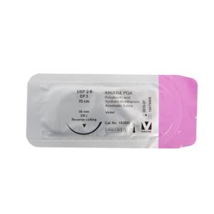 KRUUSE PGA Suture, USP 2-0, 70 cm, 36 mm needle, 3/8 C, RC, 18/pk KRUUSE PGA Suture, USP 2-0, 70 cm, 36 mm needle, 3/8 C, RC, 18/pk