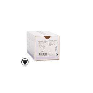 KRUUSE Sacryl Suture, USP 2-0, 70 cm, violet, 19 mm needle, ½ C, RB, tapercut, 18/pk KRUUSE Sacryl Suture, USP 2-0, 70 cm, violet, 19 mm needle, ½ C, RB, tapercut, 18/pk
