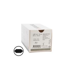 KRUUSE PD-X Suture, USP 3-0, 70 cm, 19 mm, ½ C, RB, taper-point extra, 18/pk KRUUSE PD-X Suture, USP 3-0, 70 cm, 19 mm, ½ C, RB, taper-point extra, 18/pk