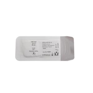 KRUUSE PD-X Suture, USP 6-0, 45 cm, 9 mm needle, 3/8 C, RC, 18/pk KRUUSE PD-X Suture, USP 6-0, 45 cm, 9 mm needle, 3/8 C, RC, 18/pk