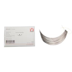 KRUUSE Suture Needle, regular eye, 3/8 circle, conventional cutting, 89 mm, 10/pk KRUUSE Suture Needle, regular eye, 3/8 circle, conventional cutting, 89 mm, 10/pk