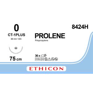 Prolene 0, CT-1 needle, 75 cm, 8424H, 36/pk
Prolene 0, CT-1 needle, 75 cm, 8424H, 36/pk