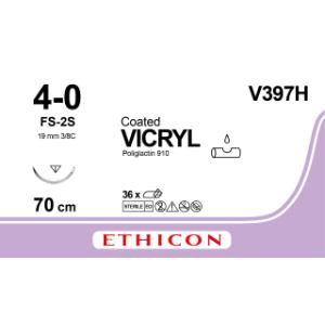 Vicryl Suture USP 4/0, w/needle FS-2, 70 cm, 36/pk Vicryl Suture USP 4/0, w/needle FS-2, 70 cm, 36/pk