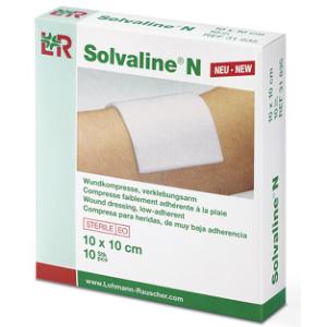 Solvaline N Steril Kompres, 10 x 20 cm, 50 stk. Solvaline N Steril Kompres, 10 x 20 cm, 50 stk.