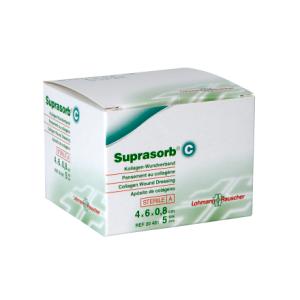 Kollagenforbinding Suprasorb C, 4 x 6 cm, 5 stk. Kollagenforbinding Suprasorb C, 4 x 6 cm, 5 stk.