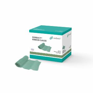 Sorbact Ribbon Gauze, 2 x 50 cm, 10 stk. Sorbact Ribbon Gauze, 2 x 50 cm, 10 stk.