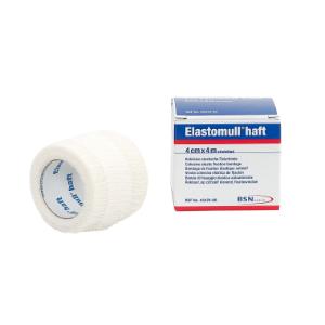Elastomull Haft, 4 m x 4 cm, sælges kun i colli á 10 stk. Elastomull Haft, 4 m x 4 cm, sælges kun i colli á 10 stk.