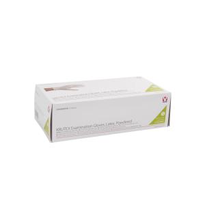 KRUTEX Examination Gloves, latex, powdered, L, 100/pk KRUTEX Examination Gloves, latex, powdered, L, 100/pk