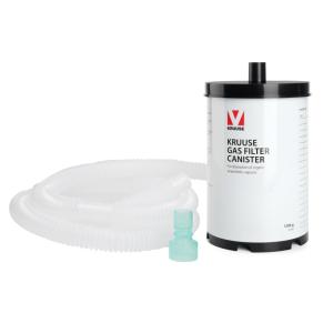 KRUUSE Narkosefilter, 2 m x 22 mm, udluftningsslange, grøn forbindelsesklemme KRUUSE Narkosefilter, 2 m x 22 mm, udluftningsslange, grøn forbindelsesklemme