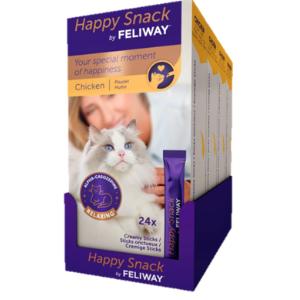 Feliway Happy Snack Display, Kylling, 1 æske á 24 sticks Feliway Happy Snack Display, Kylling, 1 æske á 24 sticks