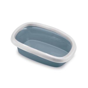 Stefanplast Sprint 20 cat toilet, white/steel blue, 39x58x17 cm Stefanplast Sprint 20 cat toilet, white/steel blue, 39x58x17 cm