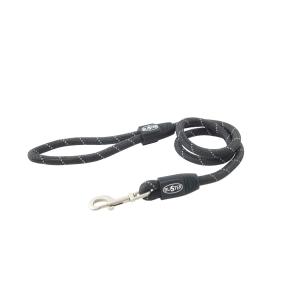 BUSTER Reflective Rope 120 cm Lead, Black, 13mm BUSTER Reflective Rope 120 cm Lead, Black, 13mm