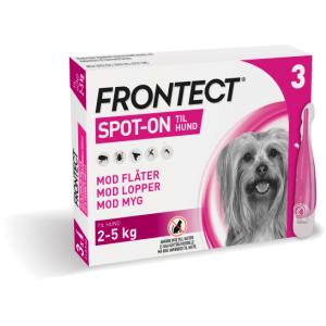 FRONTECT, 3 x 0,5 ml til hund 2-5 kg FRONTECT, 3 x 0,5 ml til hund 2-5 kg