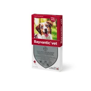 Bayvantic® Vet til hund, 10 - 25 kg, 4 x 2,5 ml Bayvantic® Vet til hund, 10 - 25 kg, 4 x 2,5 ml