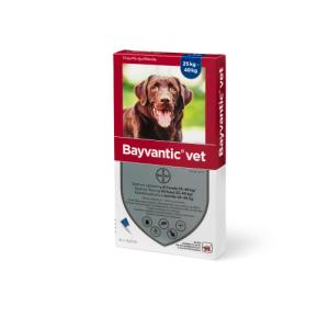 Bayvantic® Vet til hund, 25 - 40 kg, 4 x 4,0 ml Bayvantic® Vet til hund, 25 - 40 kg, 4 x 4,0 ml